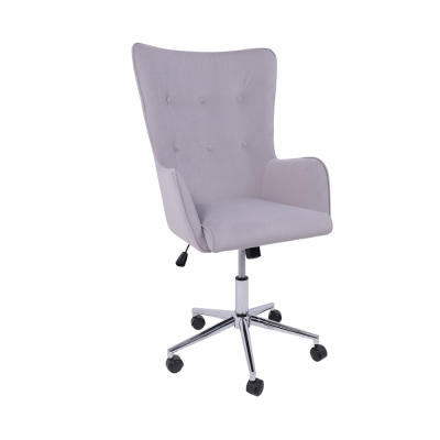 Кресло BELLA XL Kiton 722 Smoke велюр/хром