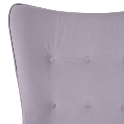 Кресло BELLA XL Kiton 722 Smoke велюр/хром