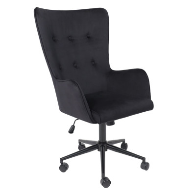 Кресло BELLA XL Seven 035 черный велюр/черный