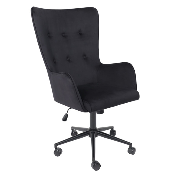 Кресло BELLA XL Seven 035 (black) велюр/черный