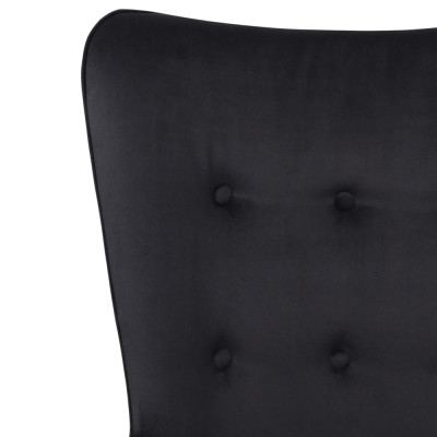 Кресло BELLA XL Seven 035 (black) велюр/черный