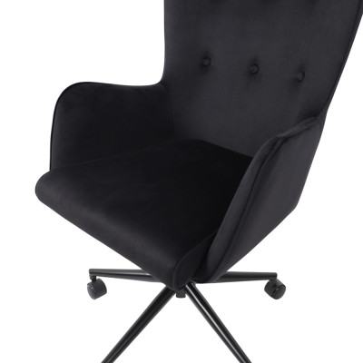 Кресло BELLA XL Seven 035 (black) велюр/черный