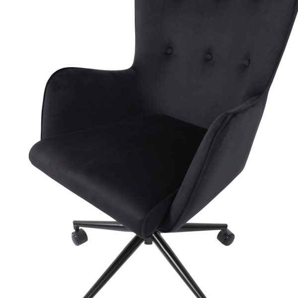 Кресло BELLA XL Seven 035 (black) велюр/черный