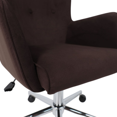 Кресло BELLA XL Kiton Velutto 24 (choco) велюр/хром