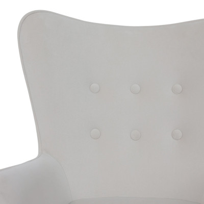 Кресло BELLA Kiton 701 Antarctica велюр/хром