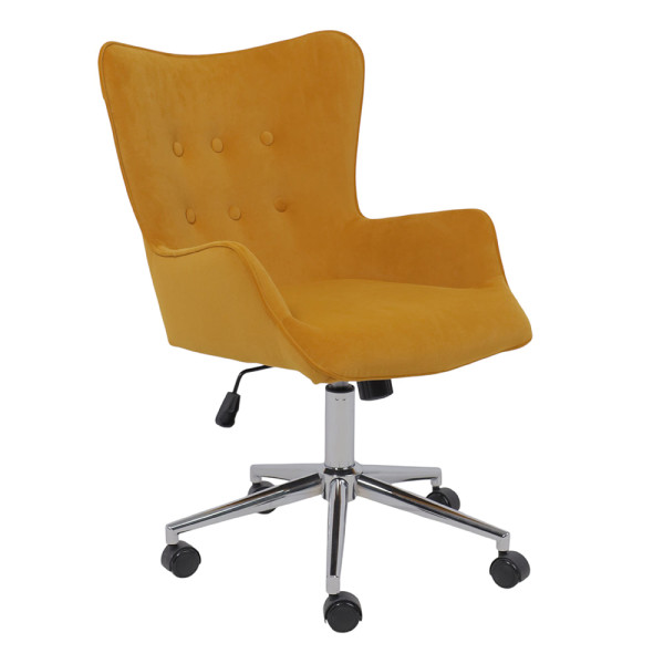 Кресло BELLA Kiton 719 (mimosa) велюр/хром