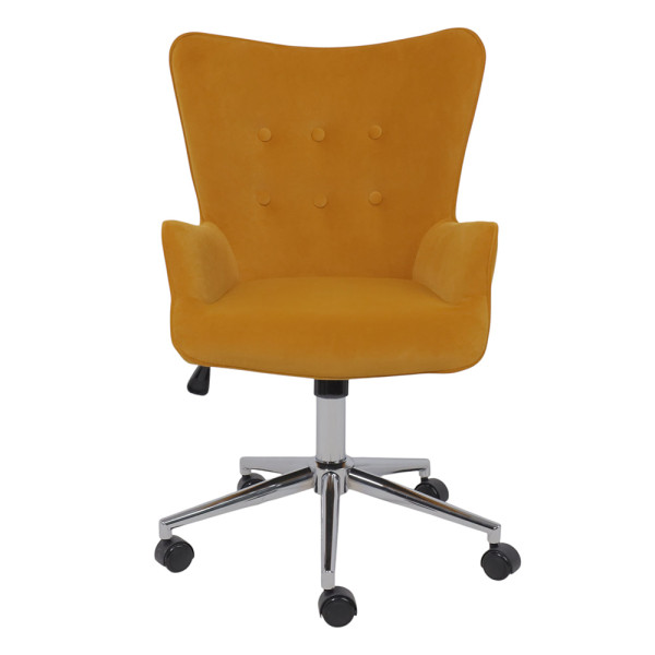 Кресло BELLA Kiton 719 (mimosa) велюр/хром