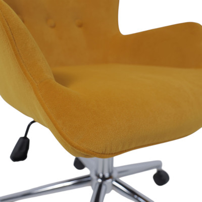 Кресло BELLA Kiton 719 (mimosa) велюр/хром