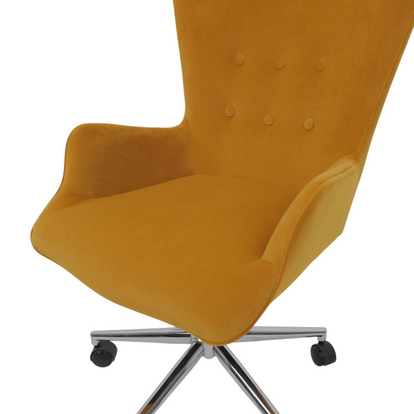 Кресло BELLA Kiton 719 (mimosa) велюр/хром