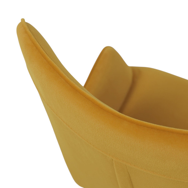 Кресло BELLA Kiton 719 (mimosa) велюр/хром