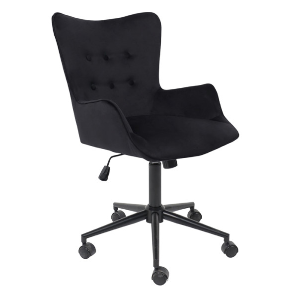 Кресло BELLA Seven 035 (black) велюр/черный