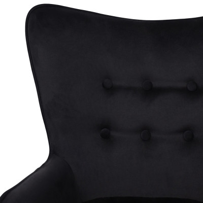 Кресло BELLA Seven 035 black велюр/черный