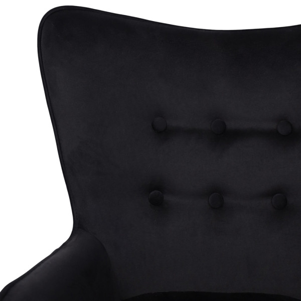 Кресло BELLA Seven 035 (black) велюр/черный