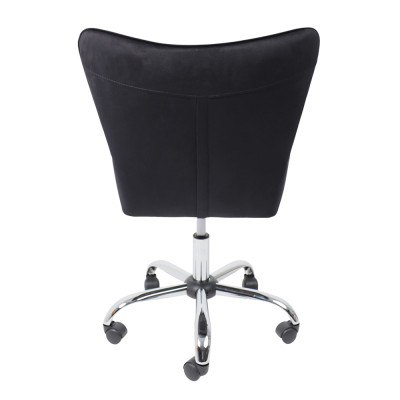 Кресло BELLA Seven 035 black велюр/хром