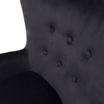 Кресло BELLA Seven 035 black велюр/хром