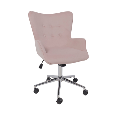 Кресло BELLA Velluto 37 dust rose велюр/хром
