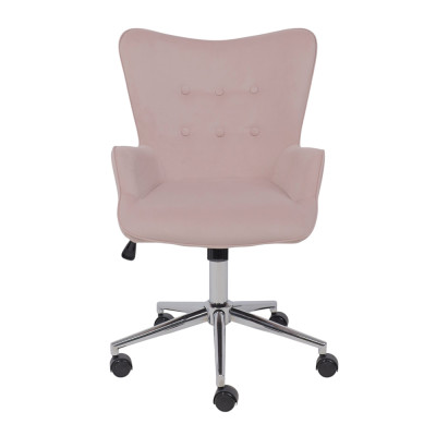Кресло BELLA Velluto 37 dust rose велюр/хром