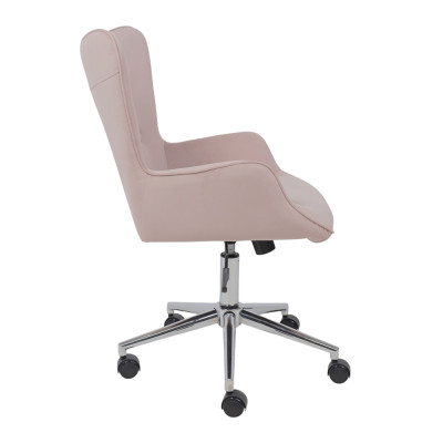 Кресло BELLA Velluto 37 dust rose велюр/хром