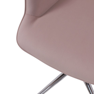 Кресло BELLA Velluto 37 dust rose велюр/хром