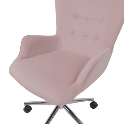 Кресло BELLA Velluto 37 dust rose велюр/хром