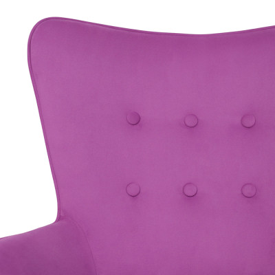 Кресло BELLA Velluto 41 (violet) велюр/хром