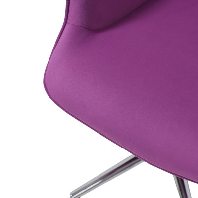 Кресло BELLA Velluto 41 (violet) велюр/хром