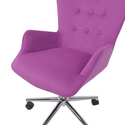 Кресло BELLA Velluto 41 (violet) велюр/хром