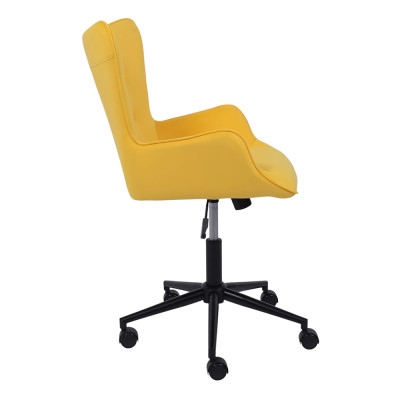 Кресло BELLA Velutto 40 (желтый) велюр/черный