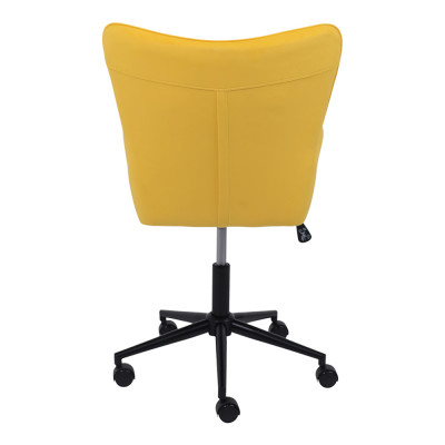 Кресло BELLA Velutto 40 (желтый) велюр/черный