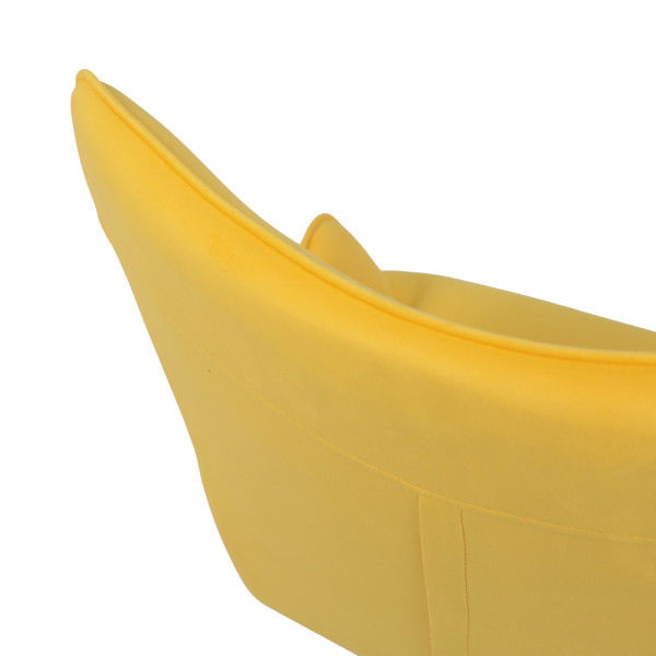 Кресло BELLA Velutto 40 (желтый) велюр/черный