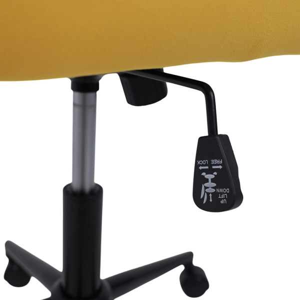 Кресло BELLA Velutto 40 (желтый) велюр/черный