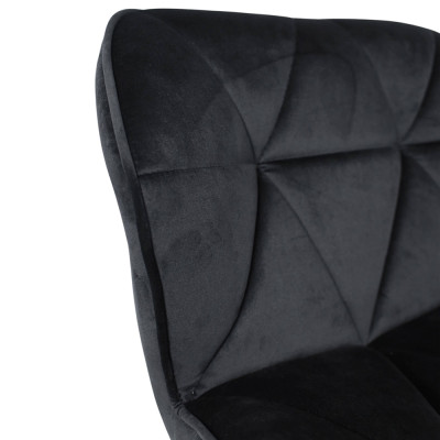 Кресло барное BERLIN GB Seven 35 велюр/черный