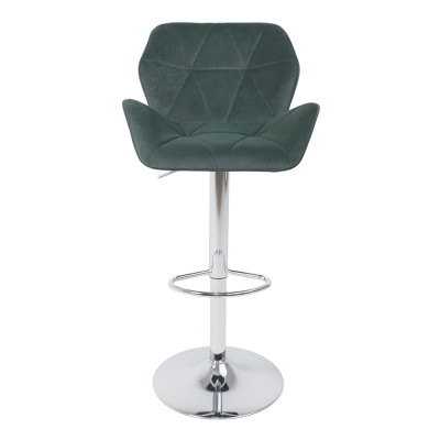 Кресло барное BERLIN GB Kiton 708 велюр/хром