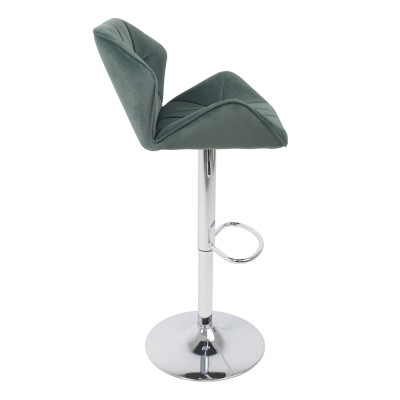 Кресло барное BERLIN GB Kiton 708 велюр/хром