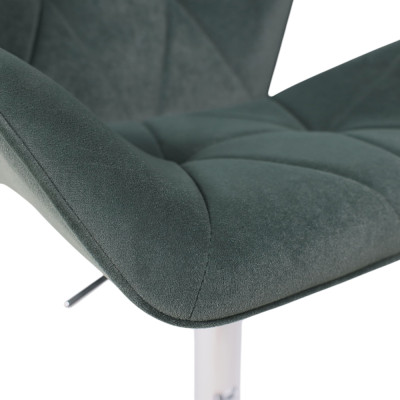 Кресло барное BERLIN GB Kiton 708 велюр/хром