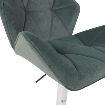 Кресло барное BERLIN GB Kiton 708 велюр/хром