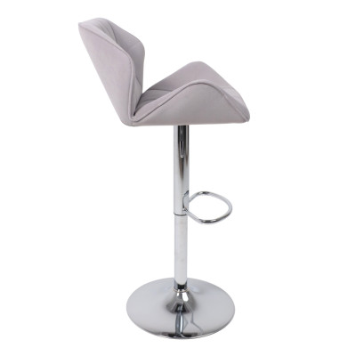 Кресло барное BERLIN GB Kiton 722 велюр/хром