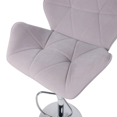 Кресло барное BERLIN GB Kiton 722 велюр/хром