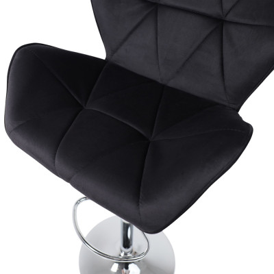 Кресло барное BERLIN GB Seven 35 велюр/хром