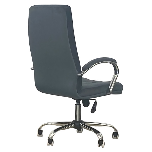 Кресло ПМК MANAGER Chrome ткань серый