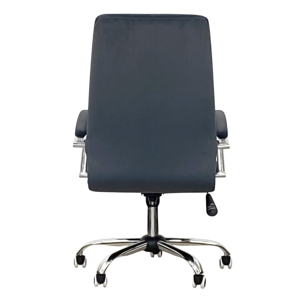 Кресло ПМК MANAGER Chrome ткань серый