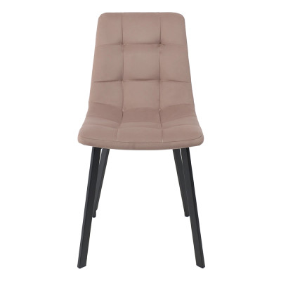 Кресло РОЙ Velutto 22 (серо-бежевый) велюр/черный