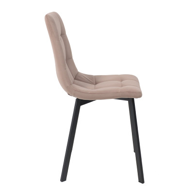 Кресло РОЙ Velutto 22 (серо-бежевый) велюр/черный