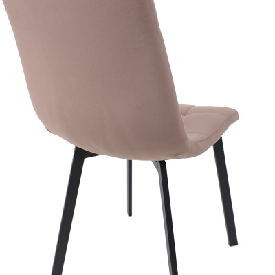 Кресло РОЙ Velutto 22 (серо-бежевый) велюр/черный