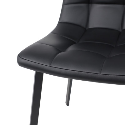 Кресло РОЙ (черный) экокожа/черный