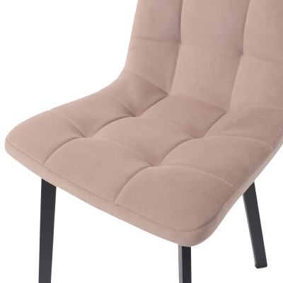 Кресло РОЙ Kiton 706 (бежевый) велюр/черный