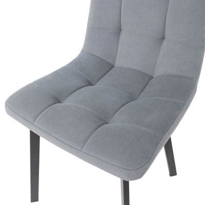 Кресло РОЙ Kiton 711 (серый) велюр/черный