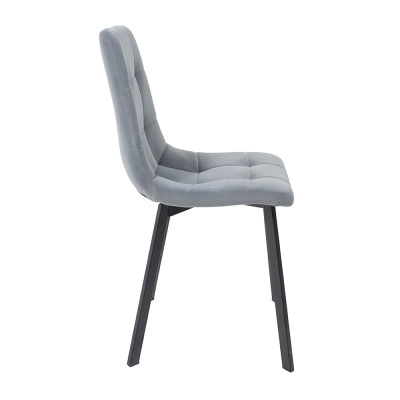 Кресло РОЙ Kiton 711 (серый) велюр/черный