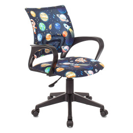 Кресло Бюрократ Burokids 1 тёмно-синий космонавт
