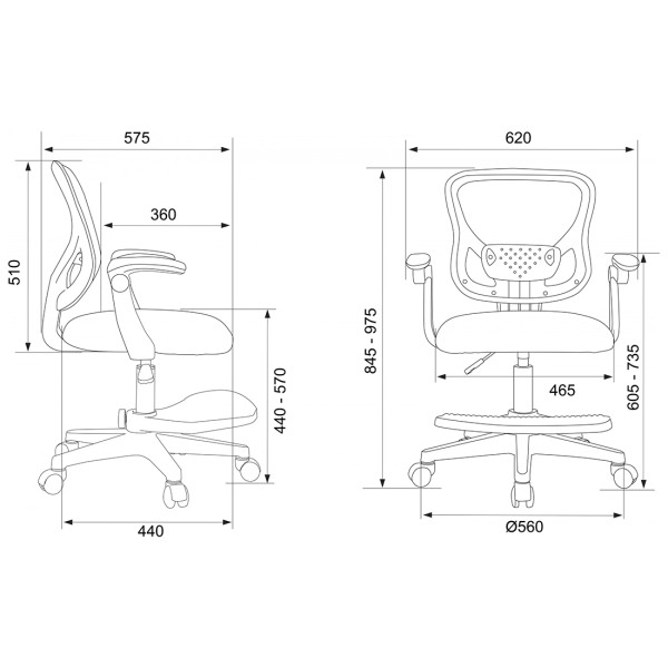 Кресло Бюрократ Burokids 3 серый
